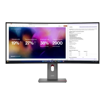 Monitor Lenovo P40WD-40, Black