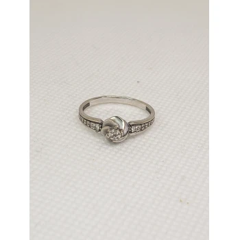 Inel Din Aur Cu Diamante Proba 585* 1.91 gr