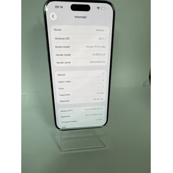 Telefon Apple iPhone 15 Pro Max 512 GB Graphite