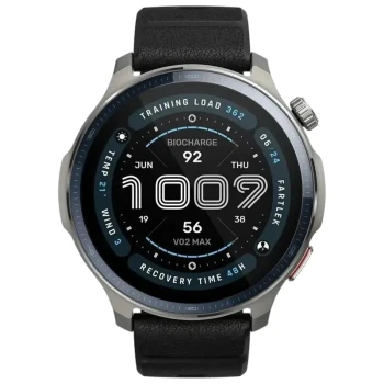 Ceas inteligent Xiaomi Amazfit Balance 2, Silver (Black+Red Silicone Straps)