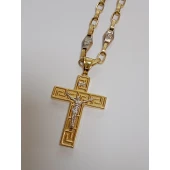 Lant Cu Cruce Din Aur Proba 585* 32.5 Gr