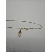 Lant cu Cruce Din Aur Proba 585* 2,08 gr