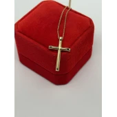 Lant cu cruce din aur  585* 4,21gr