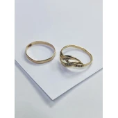 Inel și Verigheta din Aur Proba 585* 1.41 gr