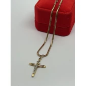 Lant cu cruce din aur  585* 5,89gr