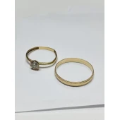 Inel + Verigheta Din Aur Proba 585* 2.35 gr