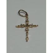 Cruce din aur proba 585* - 1,13gr