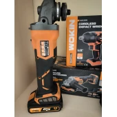 Set de Scule pentru Cheie de Impact fără fir WOKIN și Polizor Unghiular fără fir