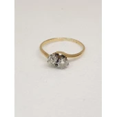 Inel cu Diamante din Aur Proba 750* 2.42 gr