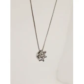 Colier Din Aur cu Diamante 750* 1.62 gr
