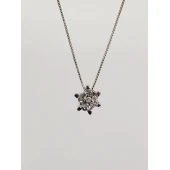Colier Din Aur cu Diamante 750* 1.62 gr