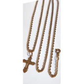 Lant cu cruce  din aur Proba 585* 7.63gr