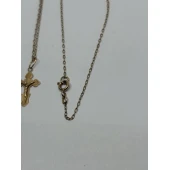 Lanţ cu cruce din aur 585* - 2,54gr
