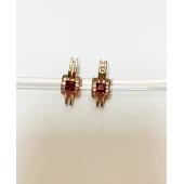 Cercei din aur proba 585*Masa 6.46 gr