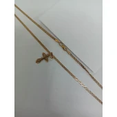 Lant si Cruce Din Aur Proba 585  4.56gr