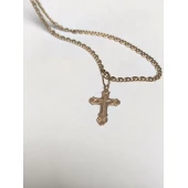 Lant cu cruce  din aur Proba 585* 7.63gr