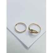 Inel și Verigheta din Aur Proba 585* 1.41 gr