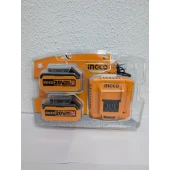 Încărcător cu 2 acumulatoare INGCO FBCPK1424