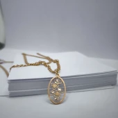 Lanț Cu Pandantiv Din Aur Proba 585* 6.78 Gr