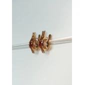 Cercei din aur proba 585*Masa 6.46 gr