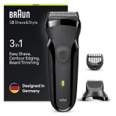 Shaver Braun Series 3 Style & Shave Electric Black