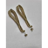 Cercei 585 proba masă  3,11 grame