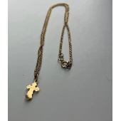Lant cu cruce din aur proba 585* 2.56 Gr