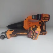 Set Ingco Surubelnita fara fir,Polizor Unghiular ,Aspirator