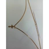 Lant si Cruce Din Aur Proba 585  4.56gr