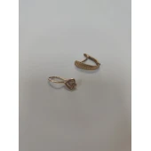 Cercel din aur proba 585* 1.24 gr și cercel 585 * 0.87 gr