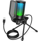 Microfon pentru gaming si podcasting Nor-Tec 3010795 Black