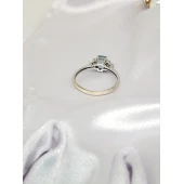 Inel din Aur cu Diamant si topaz Proba 750* 1.90 gr