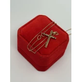 Lant cu cruce din aur  585* 4,21gr