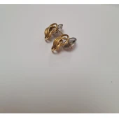 Cercei din aur proba 750* 4.63 grame