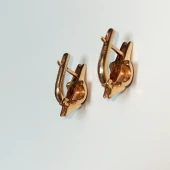 Cercei din aur proba 585*Masa 6.46 gr