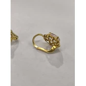 Cercei din aur proba 750*-3,81 gr