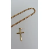 Lant cu Cruce din Aur Proba 585* 6,22 gr.