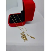 Lantisor cu pandativ din aur proba 750* 4,63 gr.