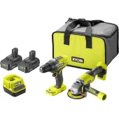 Set Ryobi R18PD3 R18AG