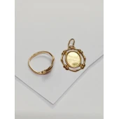 Inel + Pandativ Din Aur Proba 585* 2,47 gr