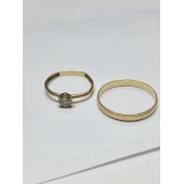 Inel + Verigheta Din Aur Proba 585* 2.35 gr