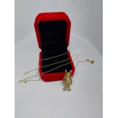 Lantisor cu pandativ din aur proba 750* 4,63 gr.