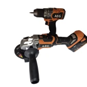 Polizor Unghiular +Surubelnita AEG 18 V