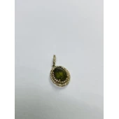 Set Din Aur Pandativ+ Cercei proba 585*  6.12gr