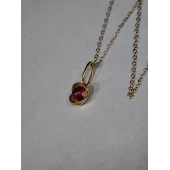 Lanț Cu Pandantiv Din Aur Proba 585* 1,93 gr