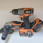 Polizor Unghiular +Surubelnita AEG 18 V