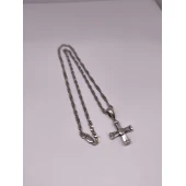 Lant Сu Cruce din Argint Proba 925* 5.73 Gr