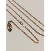 Lanț Cu Pandantiv  Din Aur Proba 585 3,83 gr