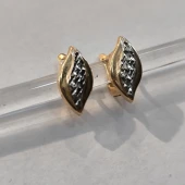 Cercei din aur proba 585*-2,57 gr