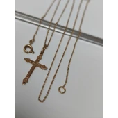 Lant Cu Cruce Din Aur Proba 585* 2,54 gr